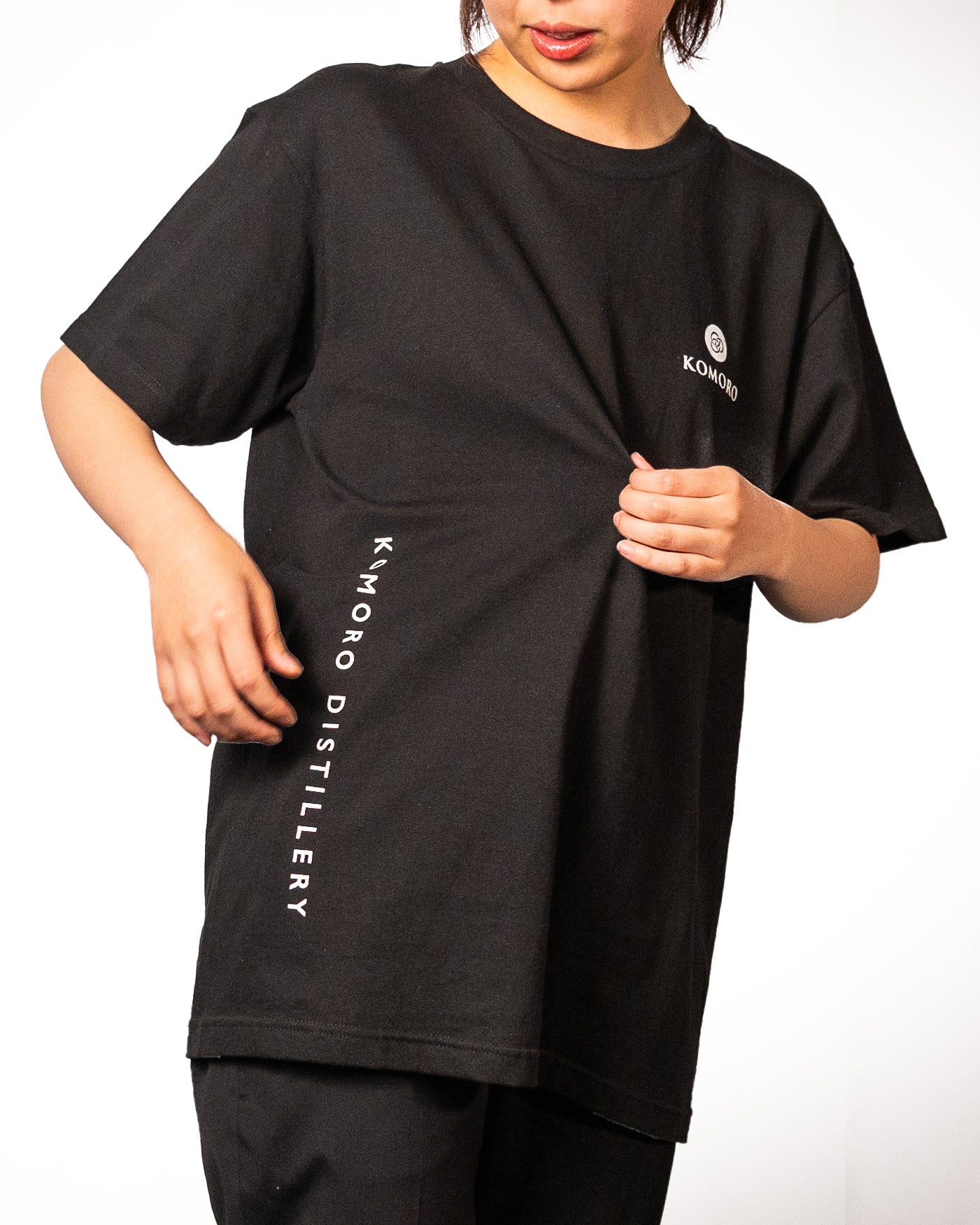 KOMOROオリジナルTシャツ_ブラック_レディース